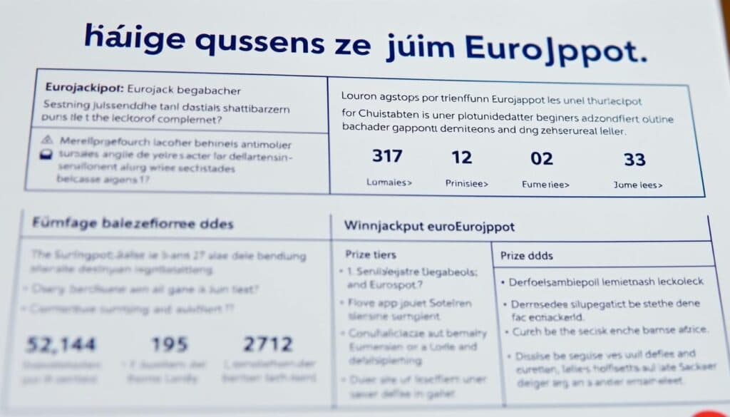 Eurojackpot Spielinformationen