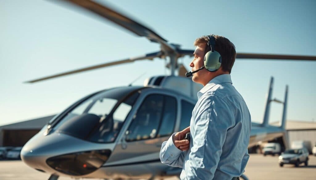 Hubschrauber Sicherheit und Versicherung