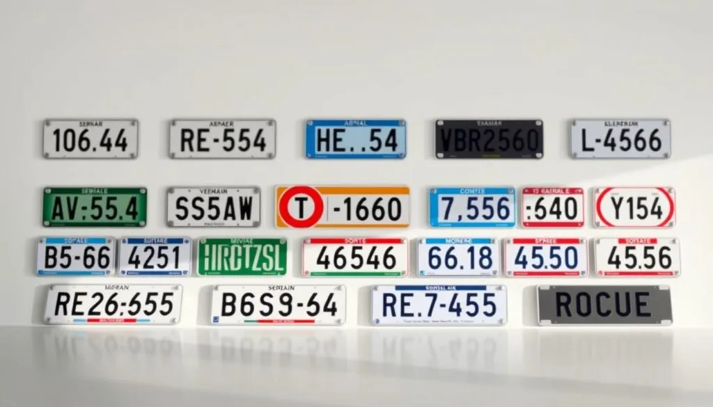 Wunschkennzeichen verschiedener Fahrzeugarten Wunschkennzeichen verschiedener Fahrzeugarten