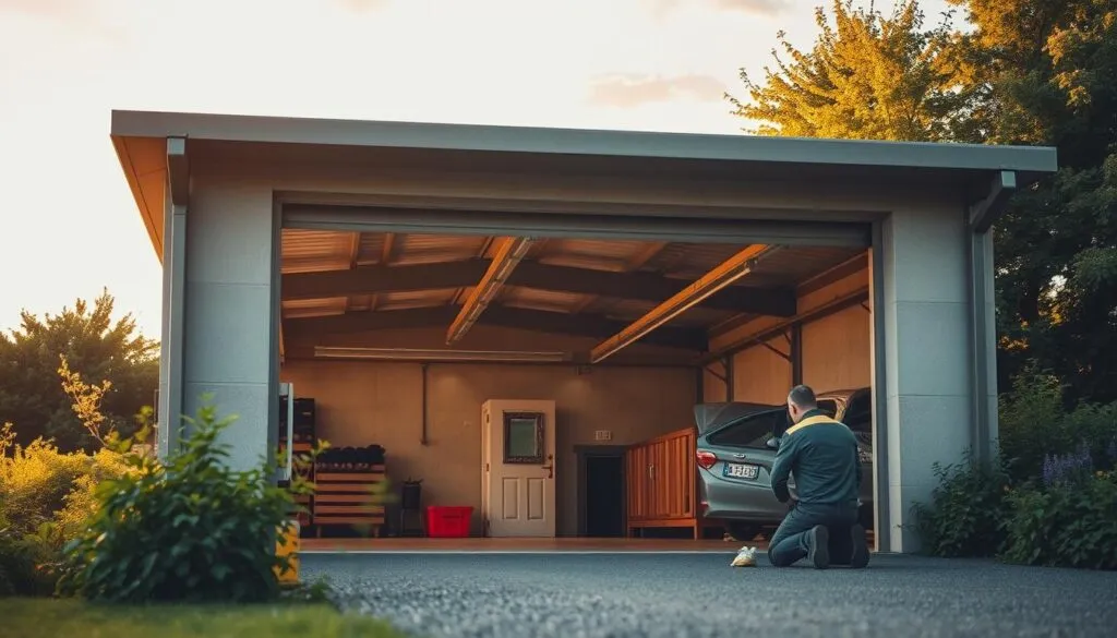 Fertiggarage Wartung und Lebensdauer