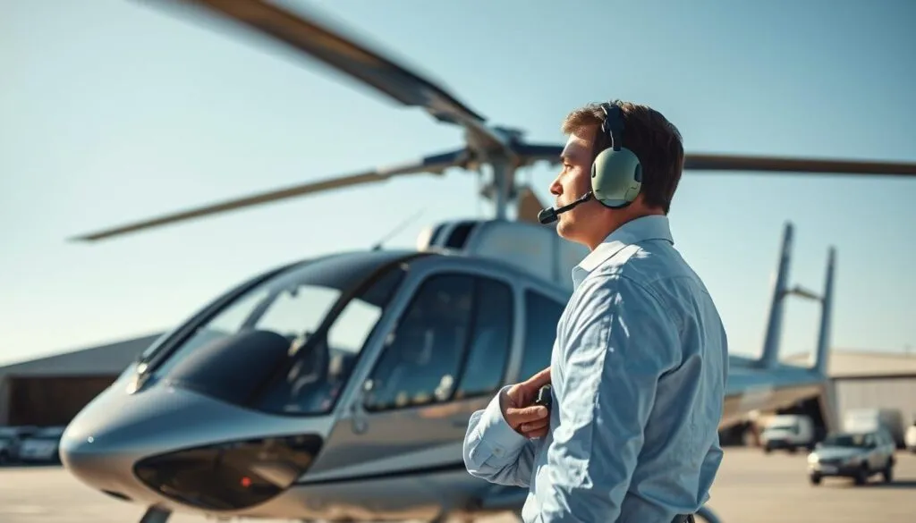 Hubschrauber Sicherheit und Versicherung