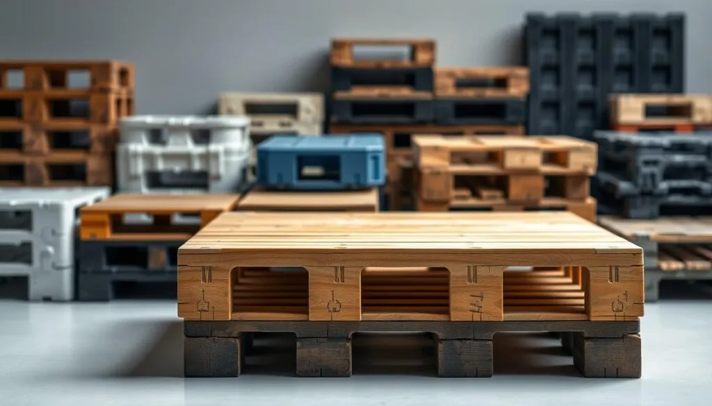 Verschiedene Palettenarten im Vergleich